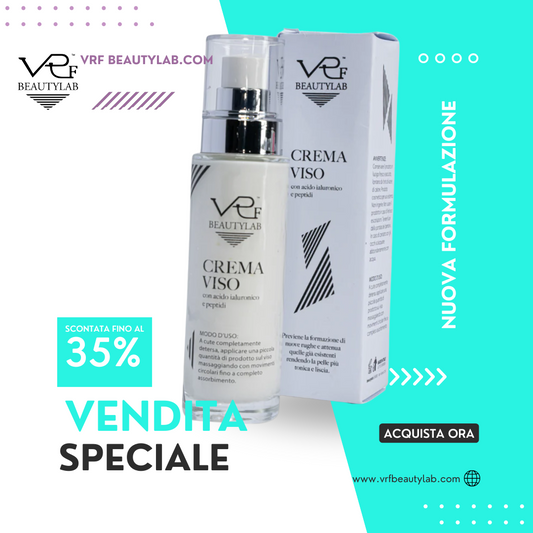 CREMA VISO specifica per Fili Tensori, con acido ialuronico e peptidi 50ml VRF BEAUTYLAB