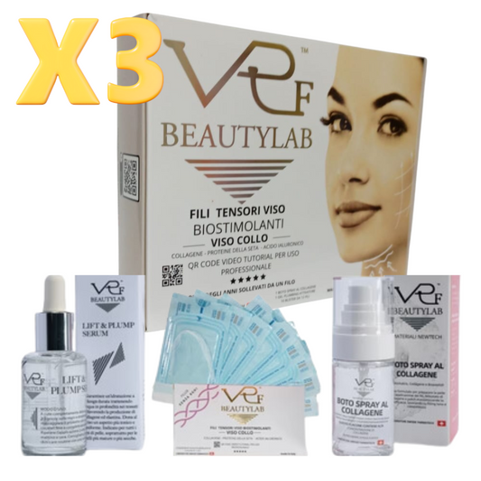 Kit Fili di Collagene VRF Beautylab™ x3: La Soluzione Completa per la Tua Pelle