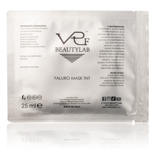 Maschera rughe profonde acido ialuronico viso-collo 'YALURO MASK TNT™  25ml